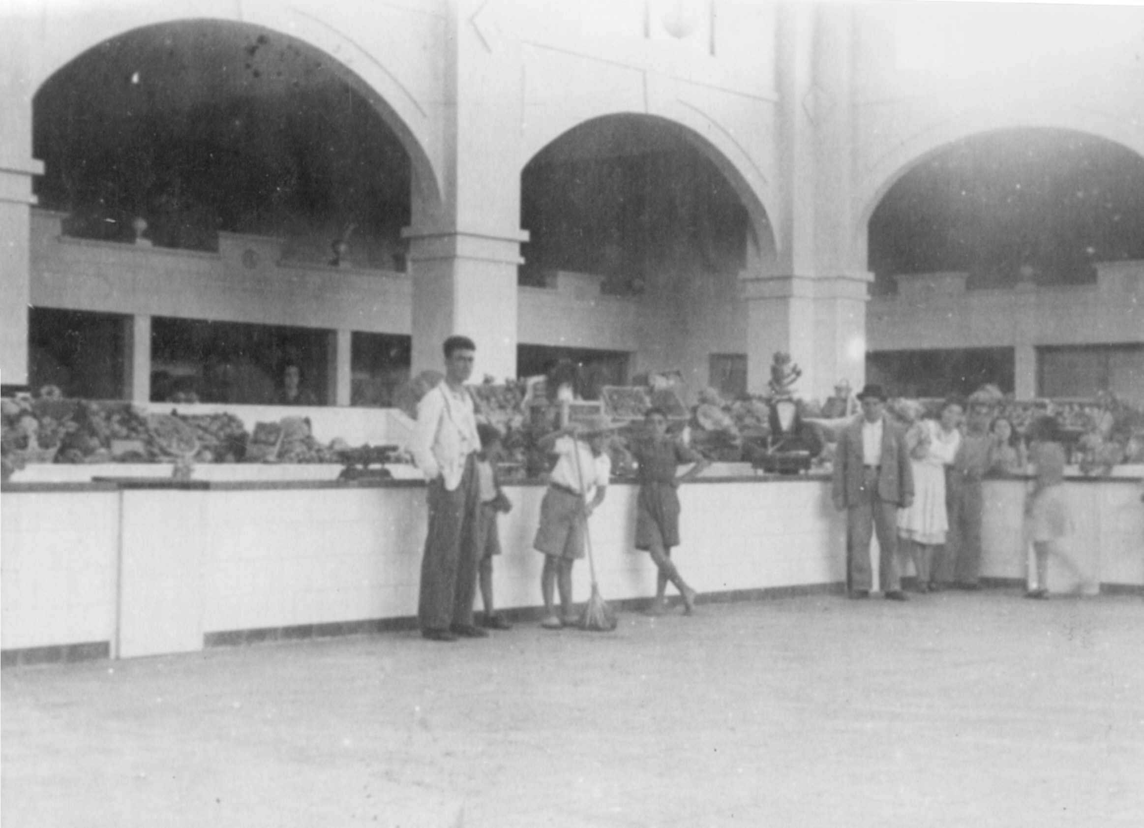 La plaza del mercado, inagurada en los años cincuenta.