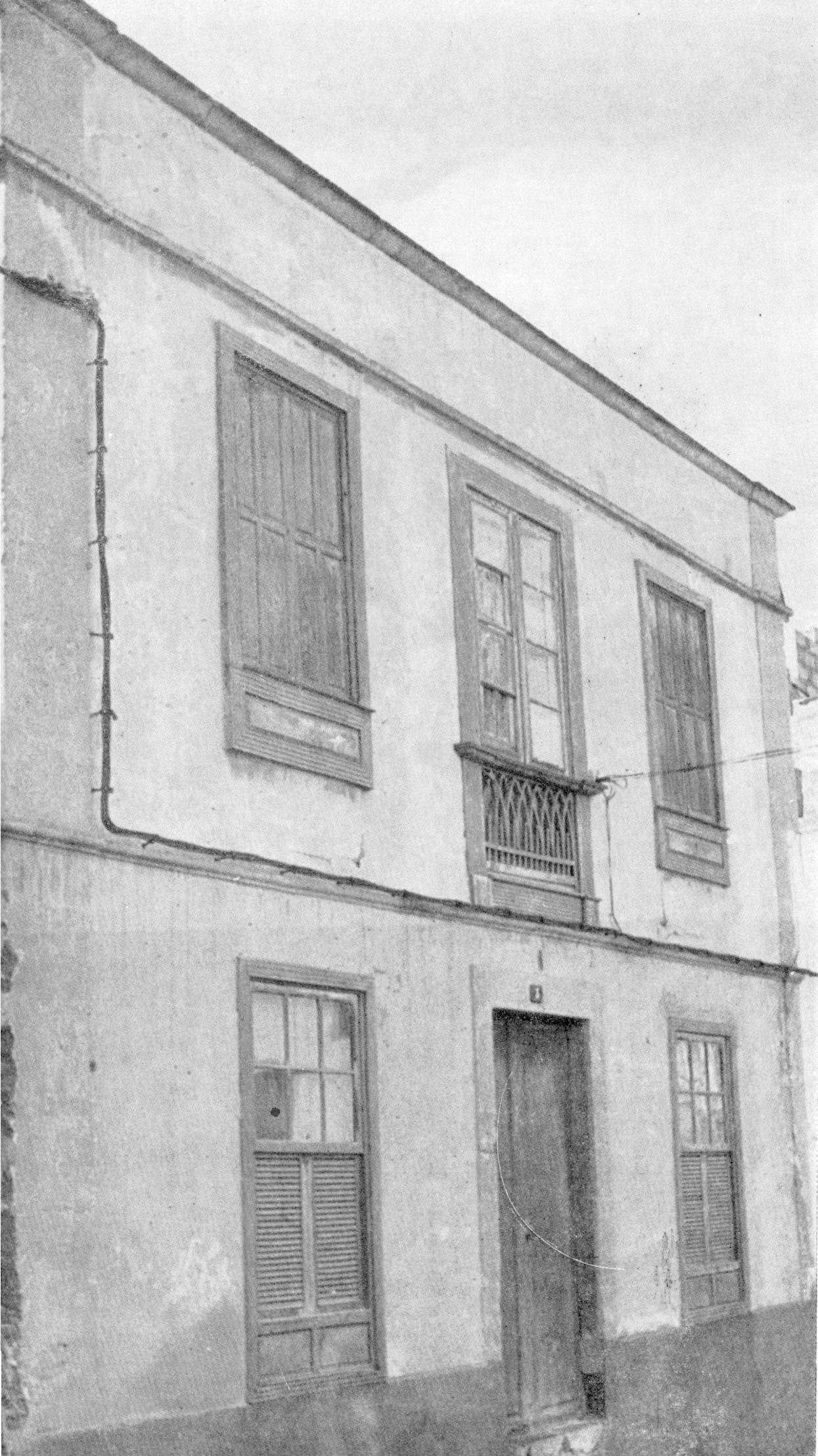 Casa donde estuviera instalada la antigua Ayudantía
del Distrito Marítimo de Gáldar. Siglo XIX.